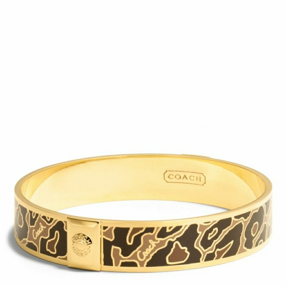 Coach Ocelot Gold 1/2" Bangle